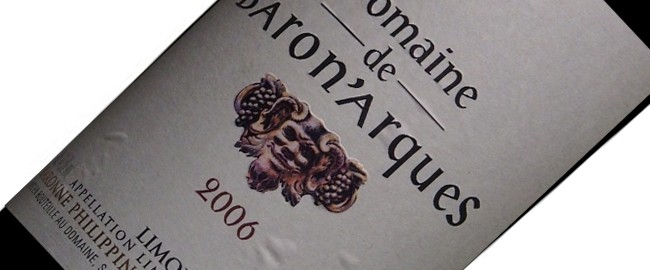 Vinho Baron Philippe de Rothschild Domaines Arques 2006