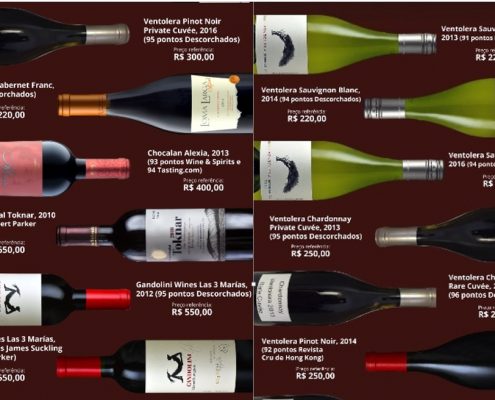 Chilean Premium Wines e vertical de Ventolera SB e Gandolini Las Tres Marias